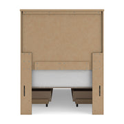 Vonitta Bay Dark Brown Twin Panel Bed with 2 Sided Storage - PCB2648B17
