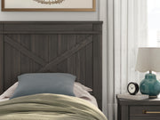 Vonitta Bay Dark Brown Twin Panel Bed with Storage - PCB2648B14