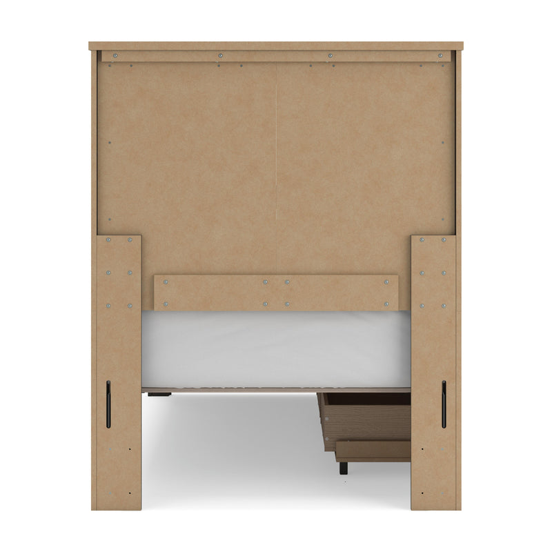 Vonitta Bay Dark Brown Twin Panel Bed with Storage - PCB2648B14