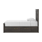 Vonitta Bay Dark Brown Twin Panel Storage Bed - PCB2648B20