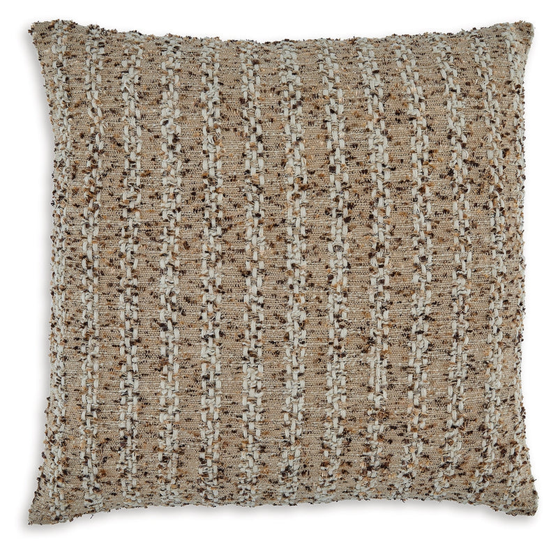 Vorlane Tan/Brown/White Pillow - A1001046P