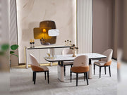 Voyance Diningroom (Dining Table & 6 Dining Chair) - 115-VOY-DT-6-SET