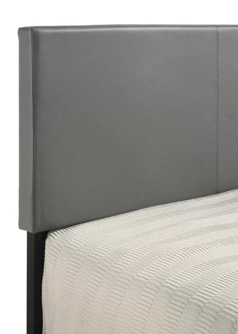 Wade - Bed, Upholstered, PU, Gray King Box: 1 of 1 Each - B185-K-Bed