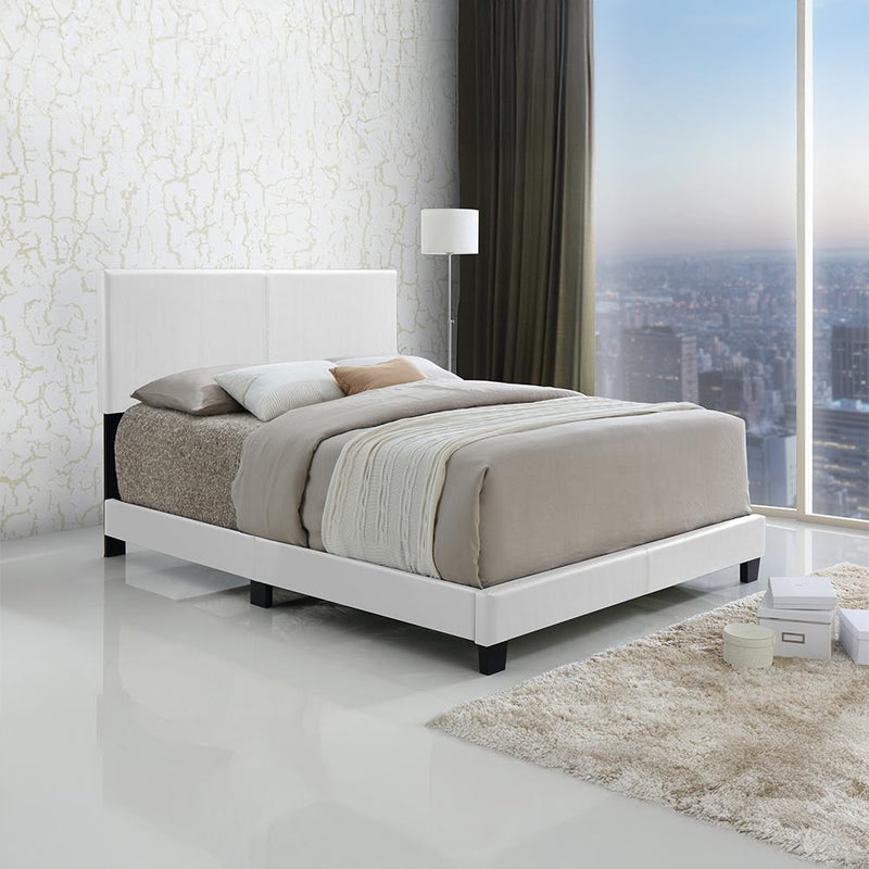 Wade - Bed, Upholstered, PU, White King - B803-K-Bed