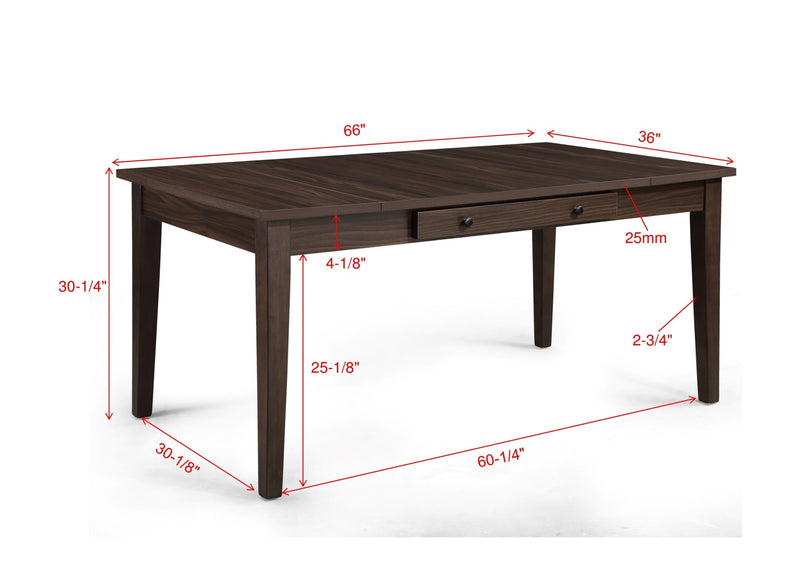 Wagner Brown Dining Set - Lara FurnitureDining Room Set