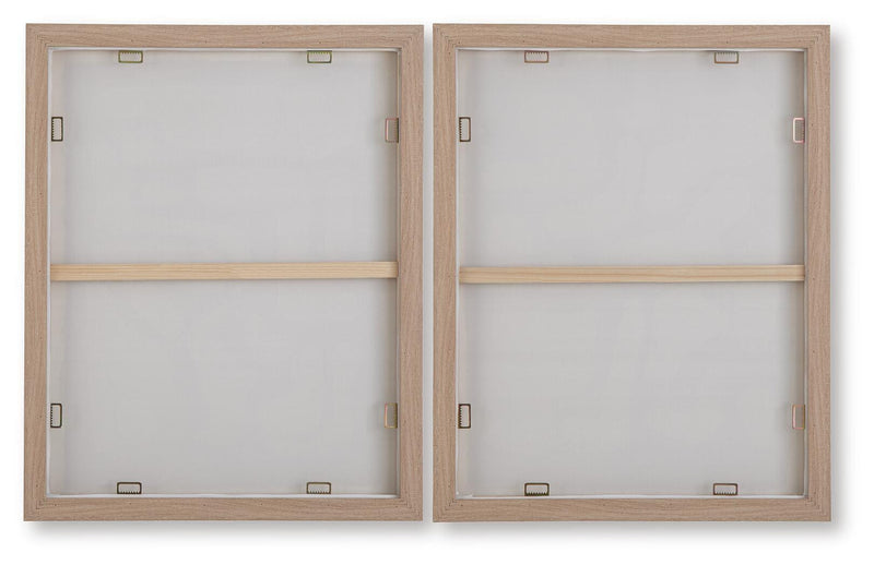 Waldett Beige/White Wall Art (Set of 2) - A8000503
