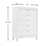 Wallace - 5 Drawers Cream Chest - B237-C