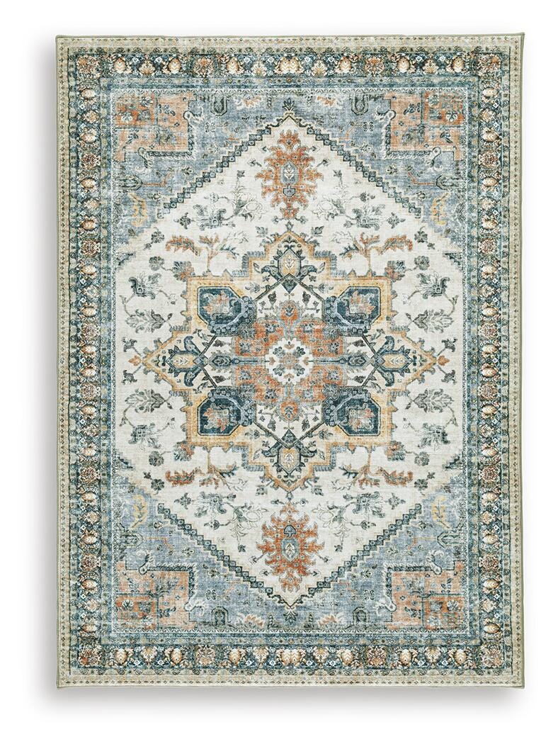 Wallney Multi 5' x 7' Memory Foam Area Rug - R407492