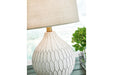 Wardmont White Table Lamp - Gate FurnitureTable Lamp