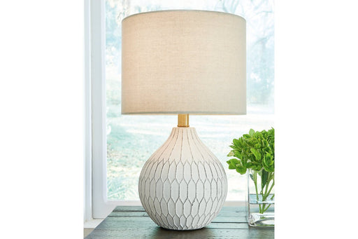 Wardmont White Table Lamp - Gate FurnitureTable Lamp