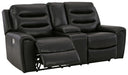 Warlin Power Reclining Loveseat with Console - Gate FurniturePower Reclining Loveseat