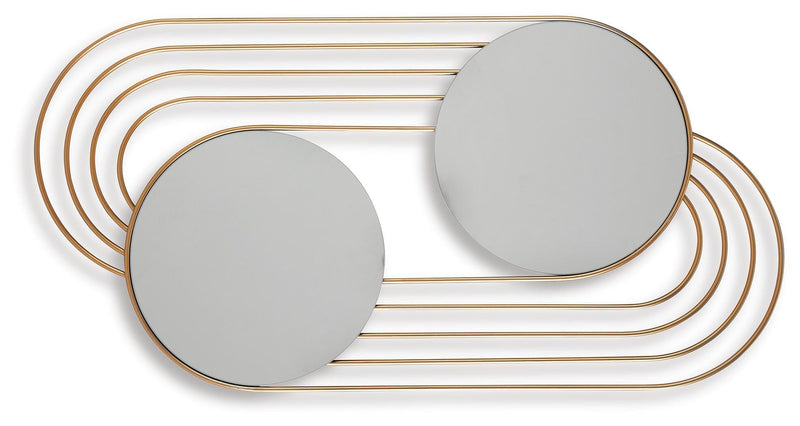 Warrenley Gold Finish Accent Mirror - A8010401