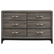 Watson 6-drawer Dresser Grey Oak - 212423