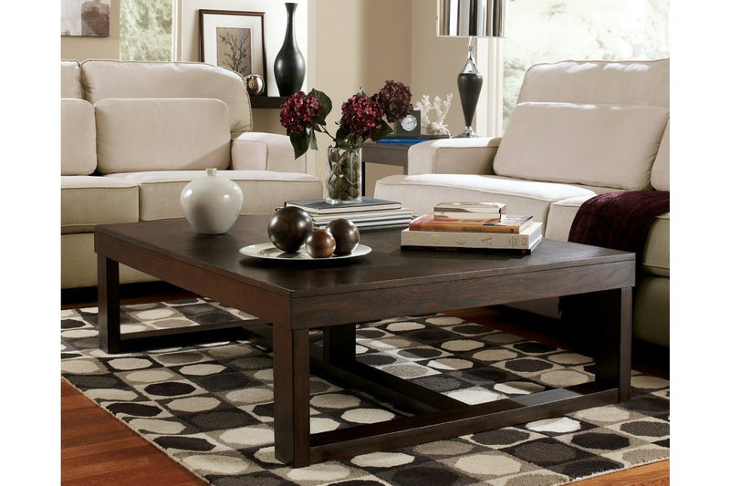 Watson Dark Brown Coffee Table - Lara FurnitureCoffee Table