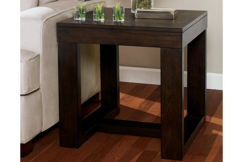 Watson Dark Brown End Table - Lara FurnitureEnd Table