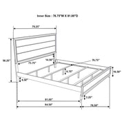Watson Five-piece Eastern King Bedroom Set Grey Oak - 212421KE-S5