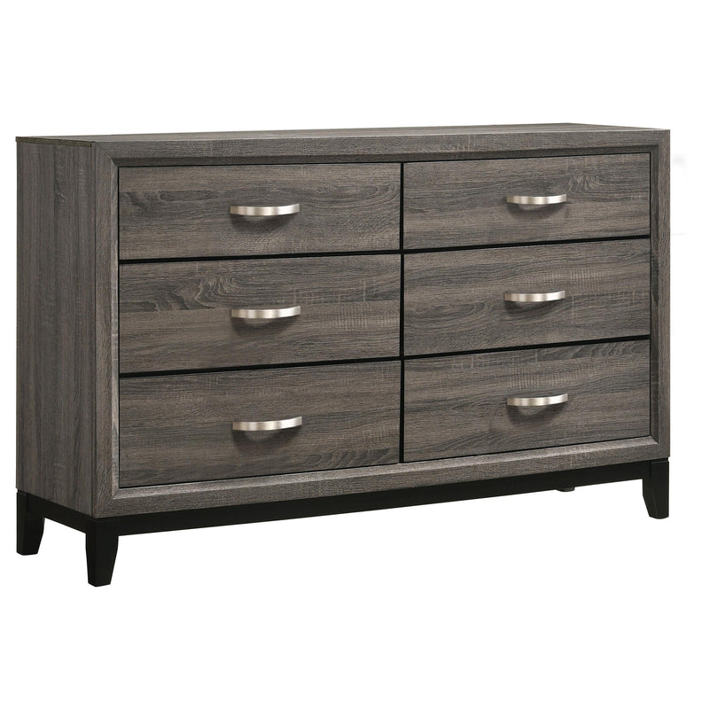 Watson Five-piece Eastern King Bedroom Set Grey Oak - 212421KE-S5