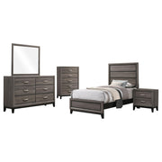 Watson Five-piece Twin Bedroom Set Grey Oak - 212421T-S5
