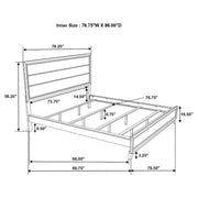 Watson Four-piece California King Bedroom Set Grey Oak - 212421KW-S4