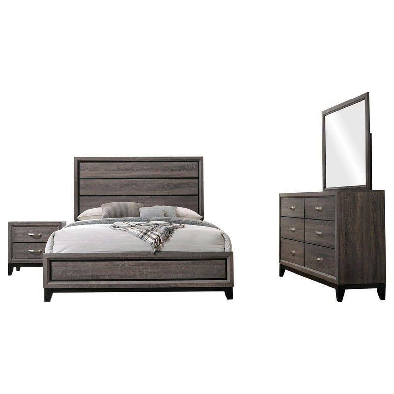 Watson Four-piece California King Bedroom Set Grey Oak - 212421KW-S4
