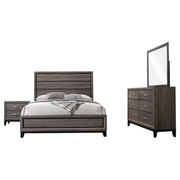 Watson Four-piece Eastern King Bedroom Set Grey Oak - 212421KE-S4