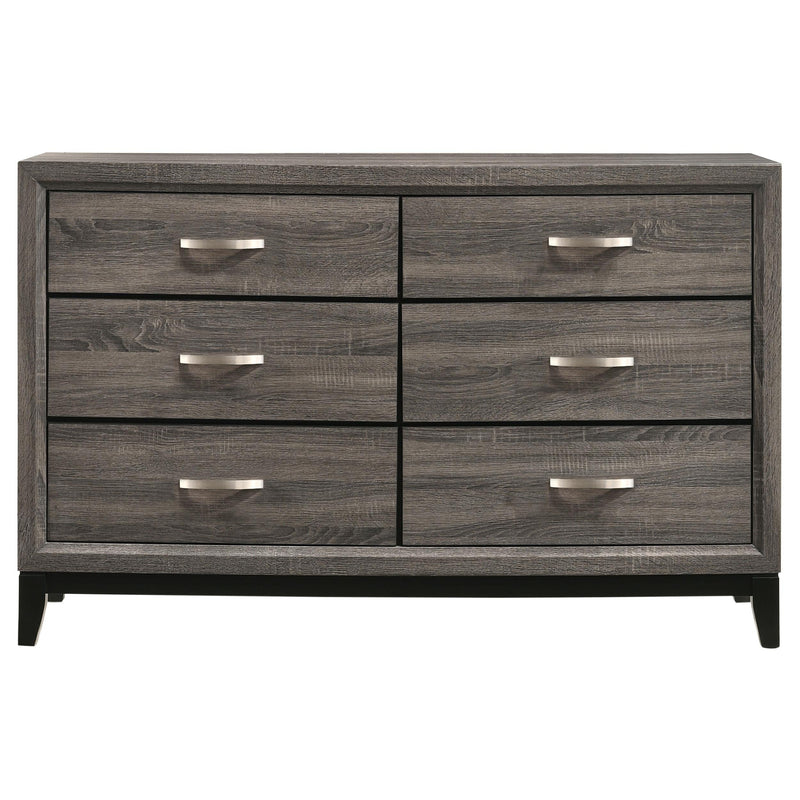 Watson Four-piece Eastern King Bedroom Set Grey Oak - 212421KE-S4