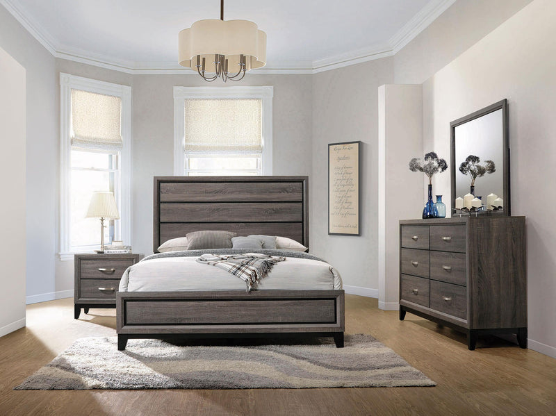 Watson Four-piece Queen Bedroom Set Grey Oak - 212421Q-S4