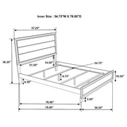 Watson Wood Full Panel Bed Grey Oak - 212421F