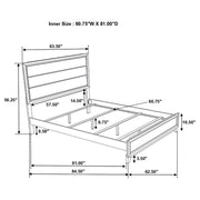 Watson Wood Queen Panel Bed Grey Oak - 212421Q