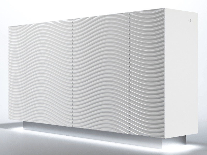 Wave 4 Door Buffet White - i36263 - Lara Furniture