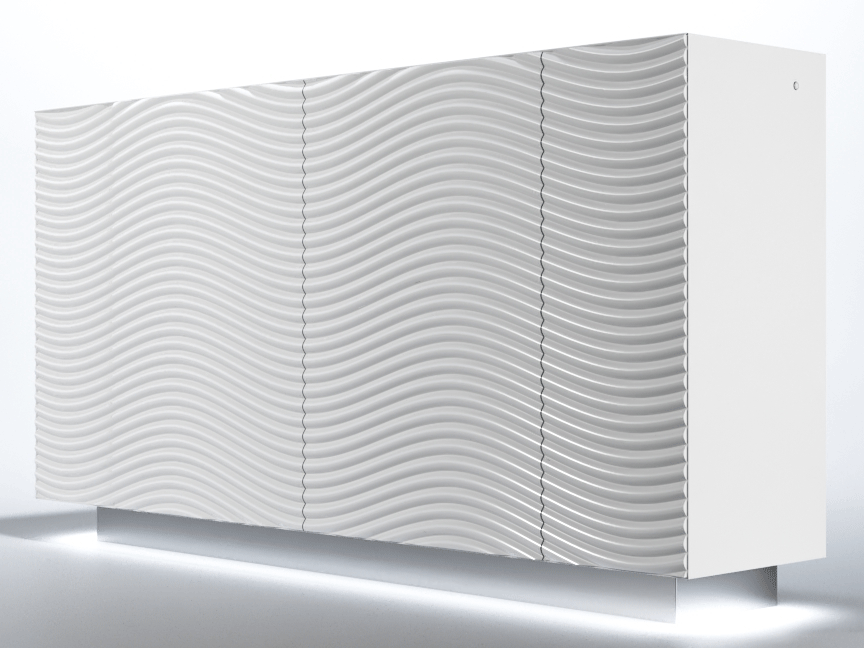 Wave 4 Door Buffet White - i36263 - Lara Furniture