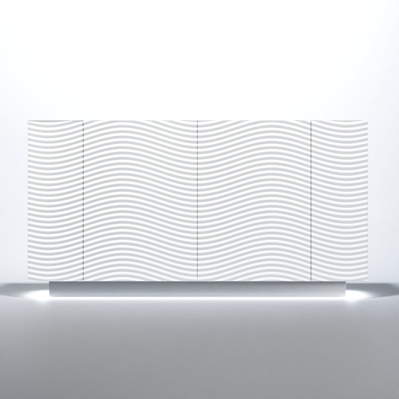 Wave 4 Door Buffet White - i36263 - Lara Furniture