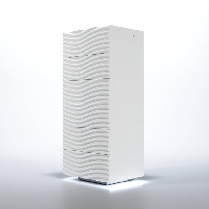 Wave Bedroom White Set - Lara Furniture