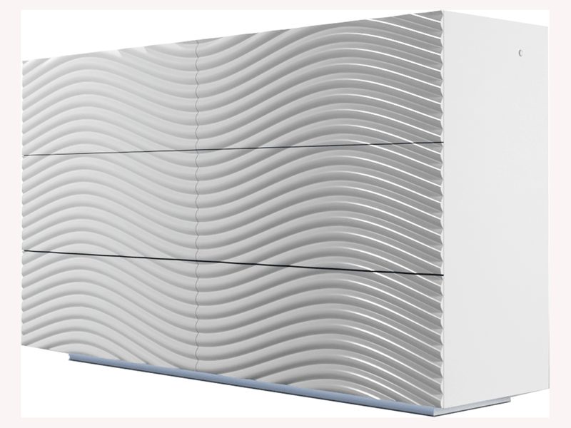 Wave Double Dresser White - i38426