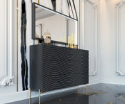 Wave Dressers/Chest Dark Grey Set - Lara Furniture