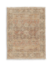 Waycotten Orange/Brown/White Medium Rug - R408992