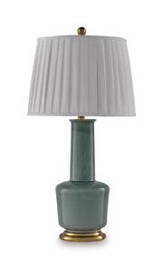 Webbington Teal/Gold Finish Table Lamp - L100944
