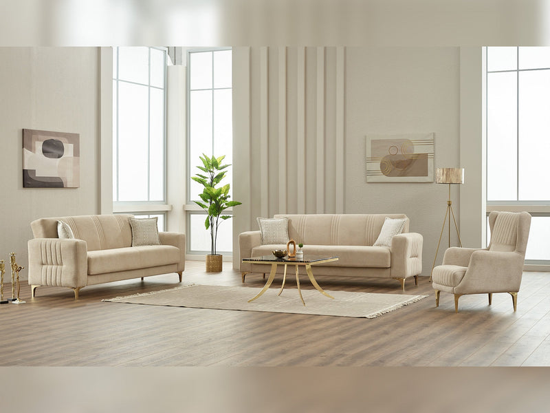 Wedy Convertible Sofa in Cream - 200-SIM-WED-GIRNE03-3