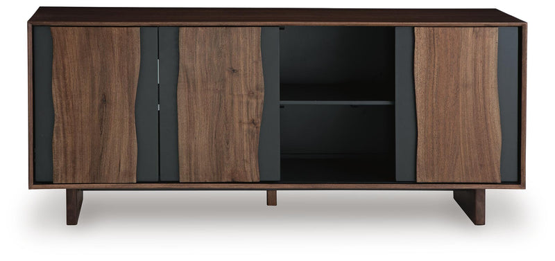 Welby Brown/Charcoal Accent Cabinet - A4000679