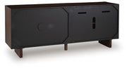 Welby Brown/Charcoal Accent Cabinet - A4000679