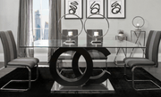 Wells Gray/Black Dining Set - Lara FurnitureDining Room Set