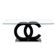 Wells Gray/Black Dining Set - Lara FurnitureDining Room Set