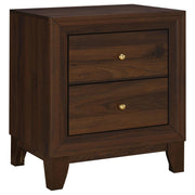 Welsley 2-drawer Nightstand Bedside Table Walnut - 223442