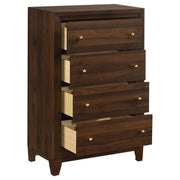 Welsley 4-drawer Chest of Drawers Walnut - 223445