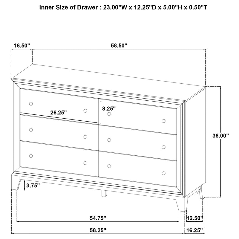 Welsley 4-piece Queen Bedroom Set Walnut - 223441Q-S4