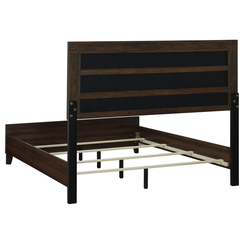 Welsley 5-piece Eastern King Bedroom Set Walnut - 223441KE-S5