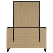 Welsley 6-drawer Dresser and Mirror Walnut - 223443M