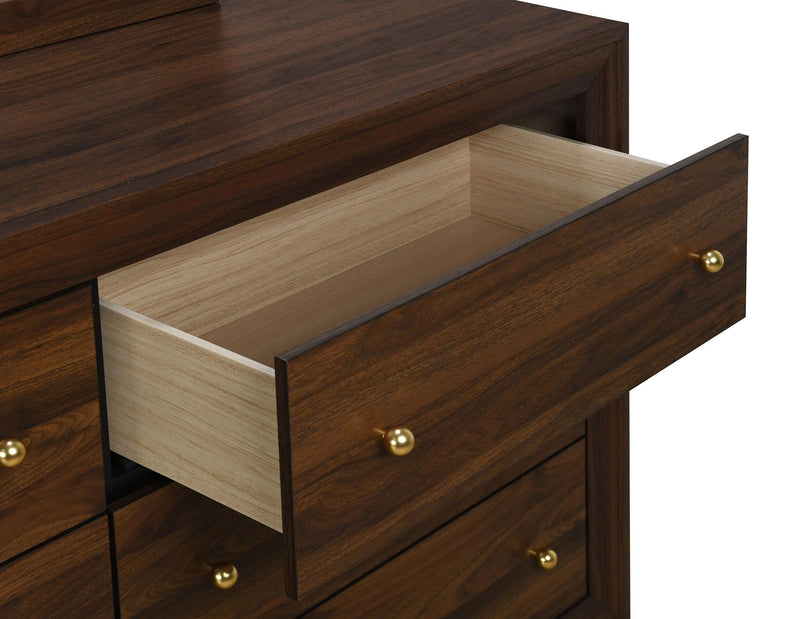Welsley 6-drawer Dresser Cabinet Walnut - 223443