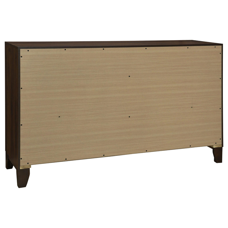 Welsley 6-drawer Dresser Cabinet Walnut - 223443