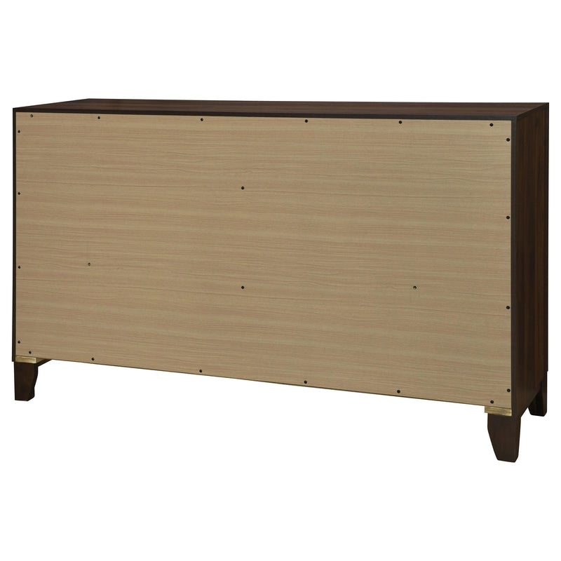 Welsley 6-drawer Dresser Cabinet Walnut - 223443